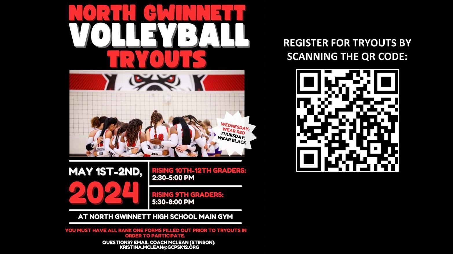 NGHS Volleyball Tryouts